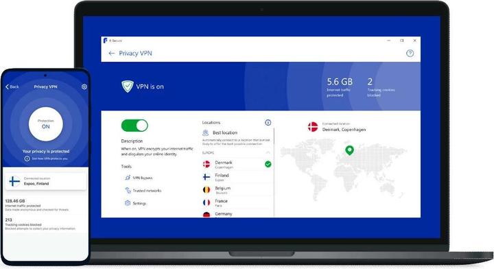 Actual product image F-Secure VPN 1 year/3 devices Download (3 User, 3 Devices/Users, 12 months)