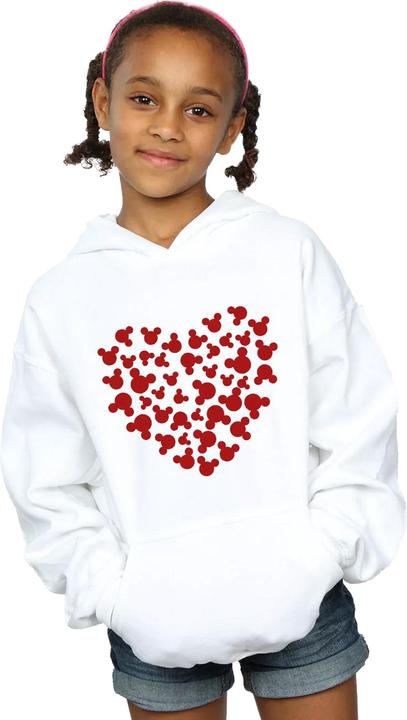 Produktbild Disney Mickey Mouse Heart Silhouette Kapuzenpullover Mädchen (152, 158)