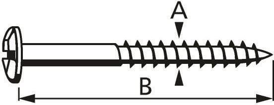 Produktbild Suki Zierschraube 4x30mm (4 Schrauben pro Stück)