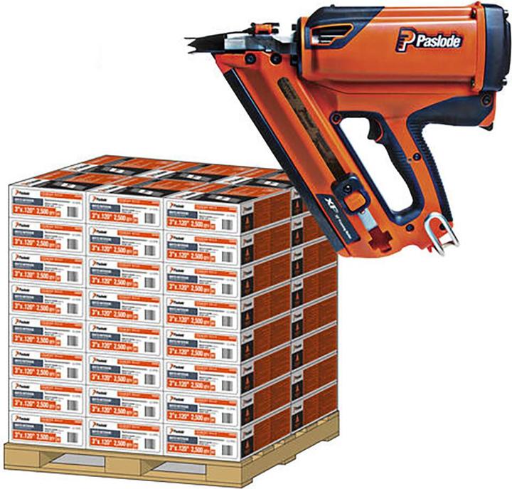 Productafbeelding Haubold Nagelstrip PASLODE 3,1x90 mm gegroefde schacht met gasvz. (PU=2500+2GK) (2500 Stuk, 90 mm)