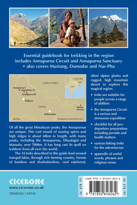 Actual product image Annapurna: 14 Treks Including the Annapurna Circuit and Sanctuary (International Trekking) ( (English, Bob Gibbons, SiAcn, 2022)
