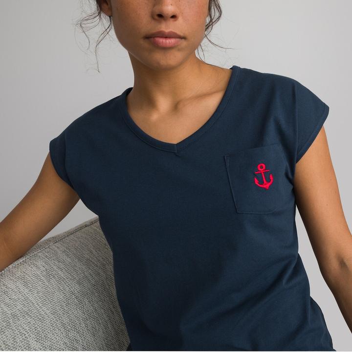 Actual product image La Redoute Collections Short pyjamas in cotton jersey (42)