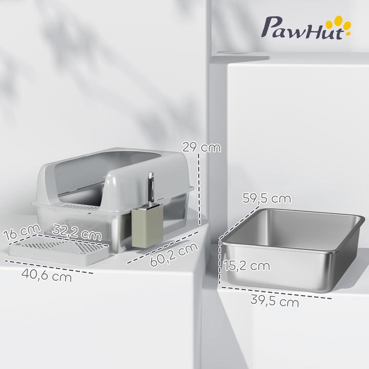 Actual product image PawHut Katzentoilette (Cat litter tray open)