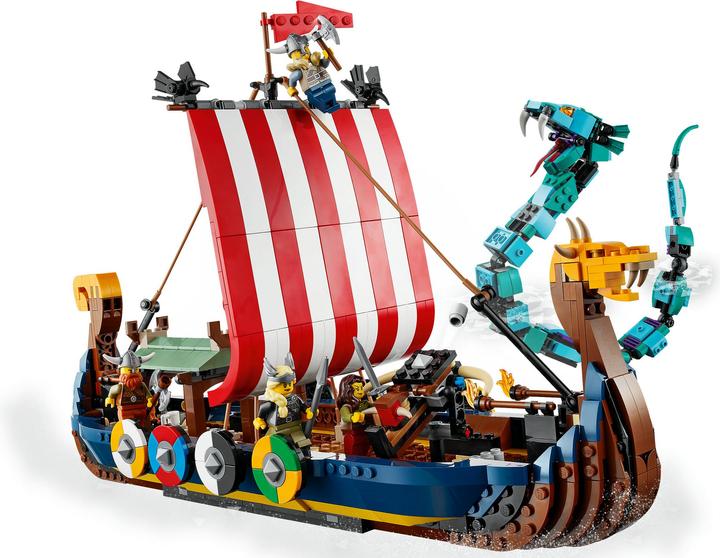 Produktbild LEGO Wikingerschiff mit Midgardschlange (31132, LEGO Creator 3-in-1)