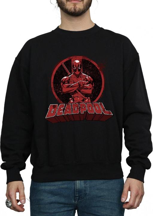 Immagine prodotto Deadpool Crossed Arms Logo Felpa Uomo (XXL)