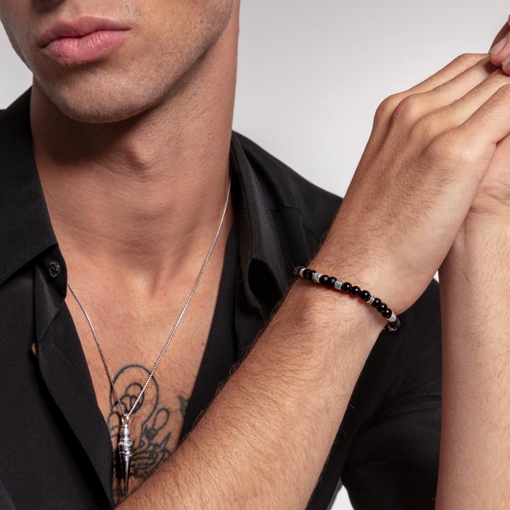 Actual product image Thomas Sabo Bracelet Talisman black (15.50 cm, Sterling silver)