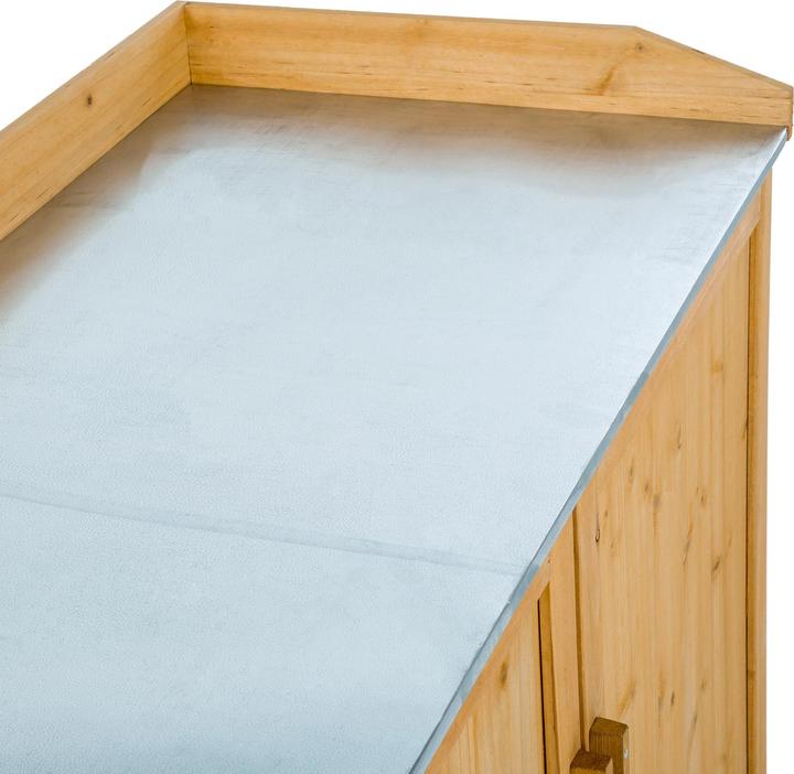 Actual product image tectake Garden storage bench