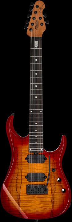 Actual product image E-Gitarre, JP157, 7-Saiter, Spalted Maple, DiMarzio, Blood Orange Burst (Electric guitar)