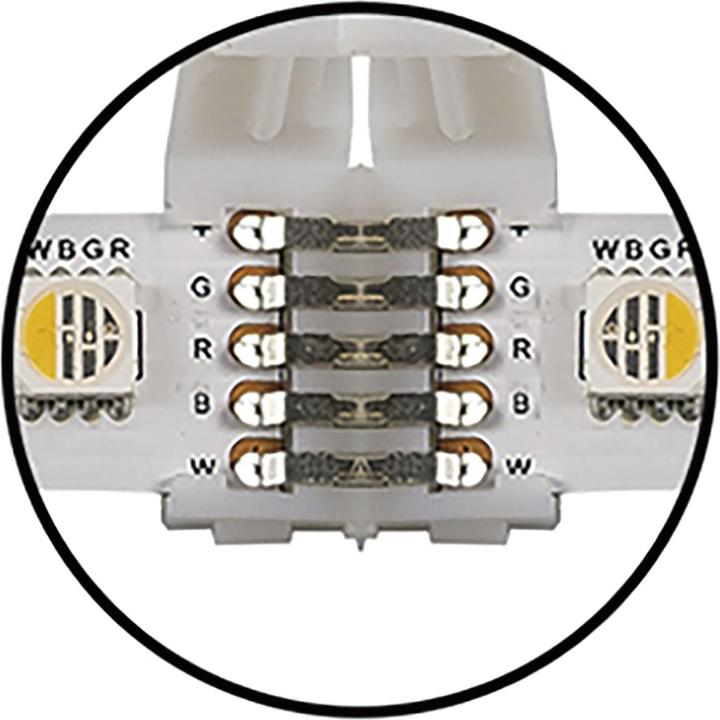 Actual product image McLED Connectors (clips) Direct connector for LED strip RGBW 5-pin 24V/DC plastic