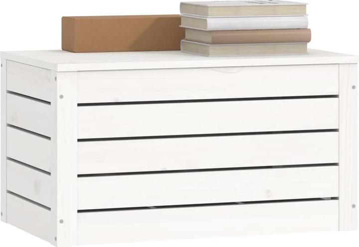 Image du produit VidaXL Truhe Weiss 59,5x36,5x33 cm Massivholz Kiefer,Farbe