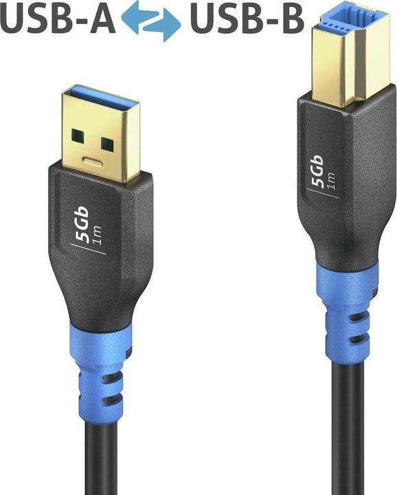 Produktbild Purelink USB A – USB B (3 m, USB 3.2 Gen 1)