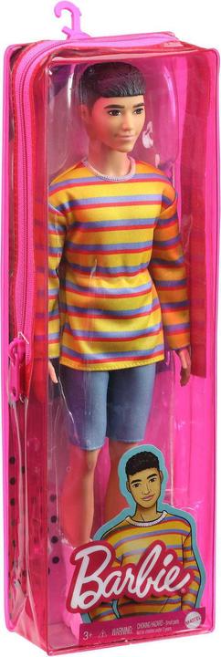 Image du produit Barbie Poupée Ken Fashionista - Chemise et pantalon rayés