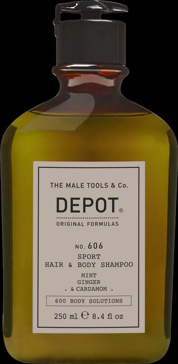 Image du produit Depot No. 606 Shampooing Sport pour les cheveux et le corps - 250 ml (250 ml, Shampoing liquide)