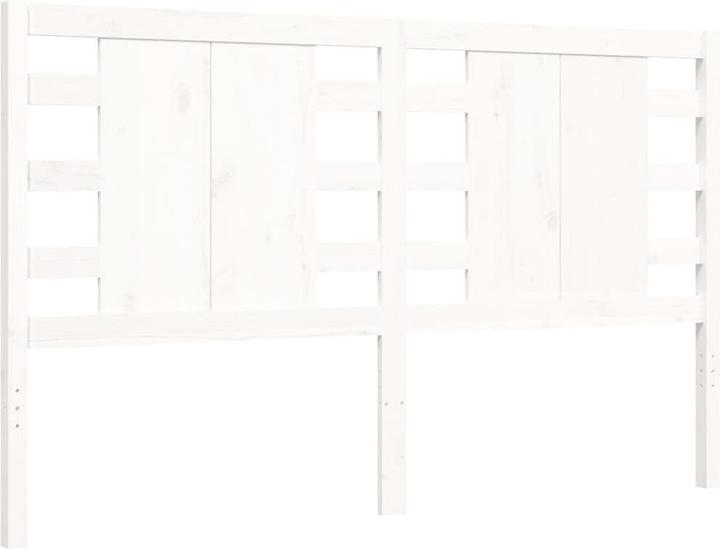 Actual product image VidaXL Massivholzbett mit Kopfteil Weiss 5FT King Size (150 x 200 cm)