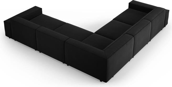 Actual product image Micadoni Velvet Symmetrical Corner Sofa, "Jodie", 6 Seats, 287x287x70Made in Europe (Corner sofa)