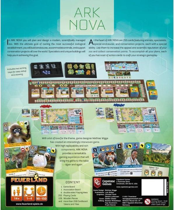 Image du produit Feuerland ark nova (Anglais)