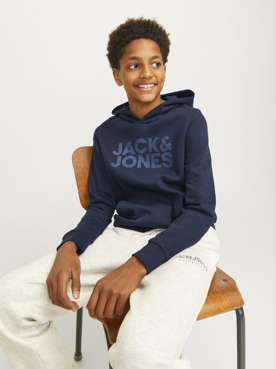 Actual product image Jack & Jones Jjecorp Logo Sweat Hood Noos Jnr (140)