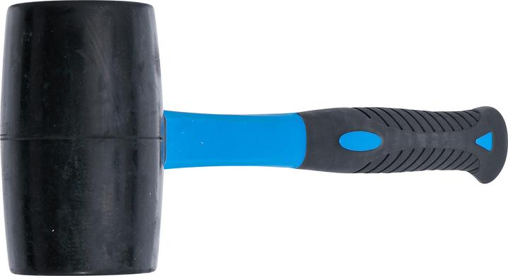 Produktbild BGS Gummihammer Fiberglasstiel schwarzer Kopf Ø 65 mm 720 g (1014 g)