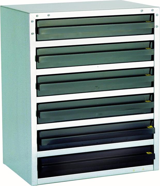 Actual product image Raaco Small parts magazine ESD 250/6-3 W357xD435xH255mm STA6 Drawer.ESD-PP (25.50 cm, 25.50 cm)