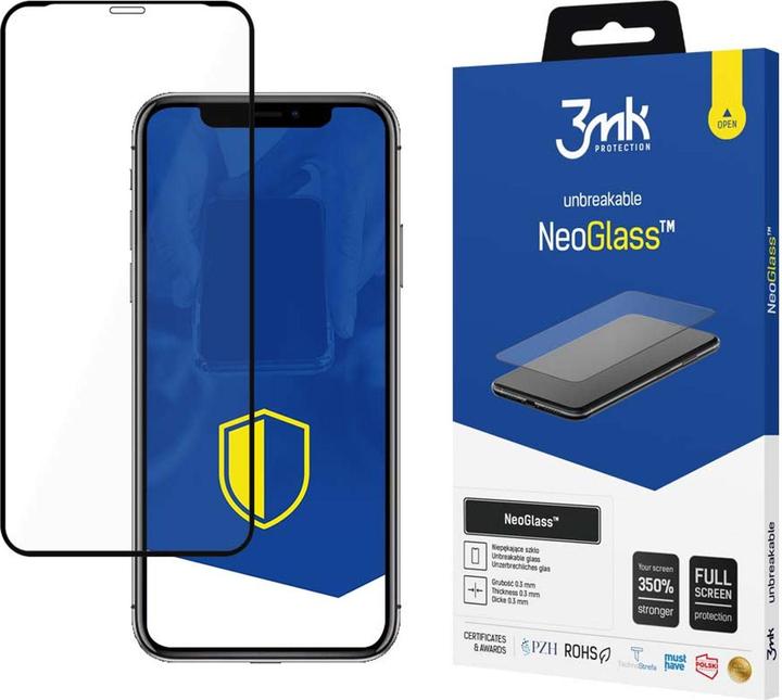Actual product image 3MK NeoGlass for iPhone X / XS black frame (1 Piece, Apple iPhone X)