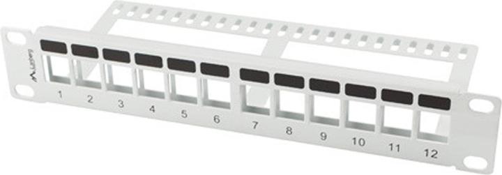 Lanberg panneau de brassage vierge 12 ports 1U