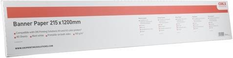 Produktbild OKI Banner Papier A4 215mmx1200mm (120 g/m², 250 x, A3)