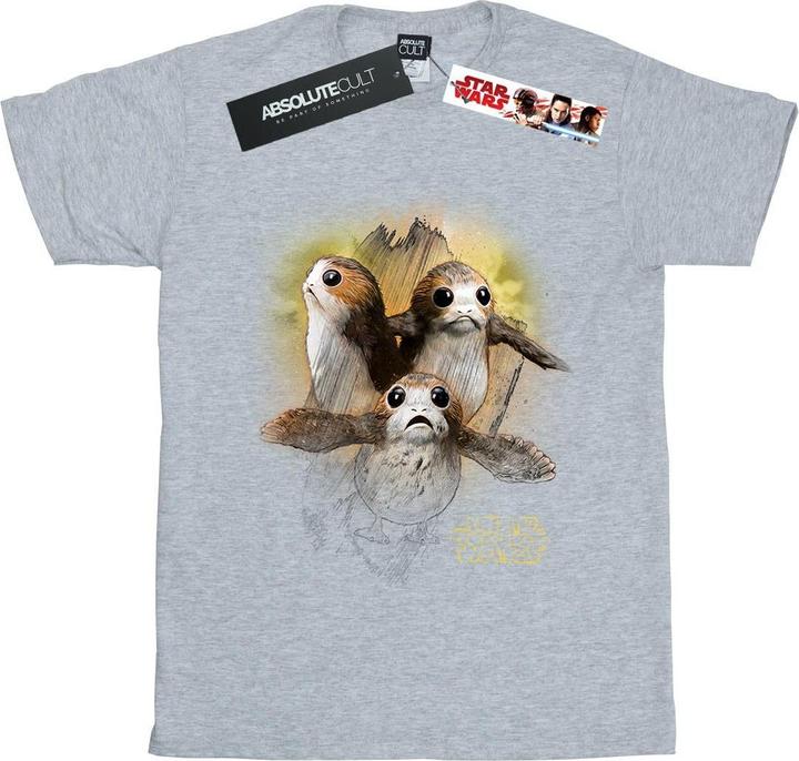 Immagine prodotto Star Wars Maglietta Ampia Porg Spazzolato Donna (XL)