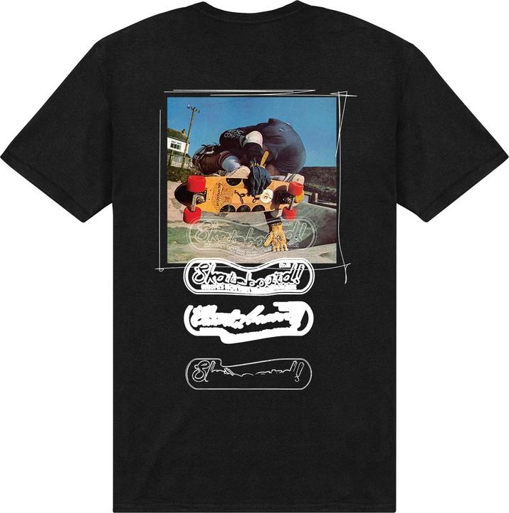 Actual product image Skateboard Unisex Adult Magazine Photograph T-Shirt (XXL)