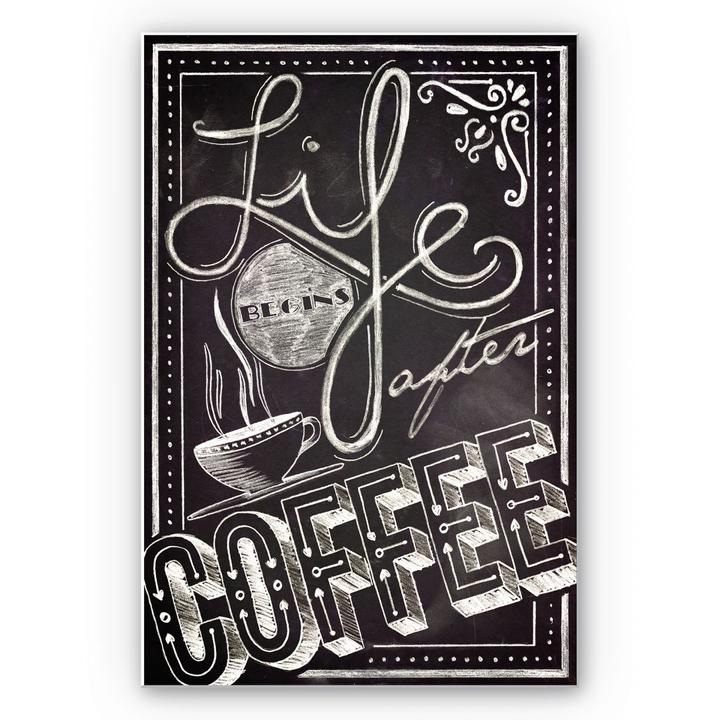 Image du produit Trenddeko La vie commence après le café (30 x 45 cm)
