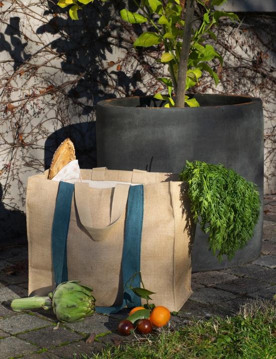 Image du produit Pebbly Sac XL, natural, bleu foncé 41x35x20cm