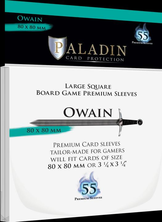 Produktbild Paladin Premium Clear Sleeves - Large Square Card (55) - (80x80 mm, Owain)