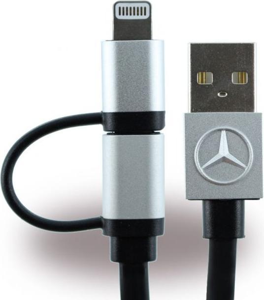 Image du produit Mercedes Mfi Lightning With Micro Usd Cable - 1 Mètre - Noir (1 m, USB 3.2 Gen 1)