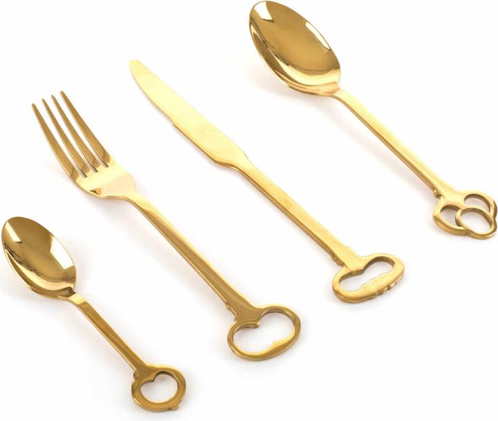 Seletti Set di posate Keytlery Gold 24 Piece (24 Pezzo/i, Set di posate)