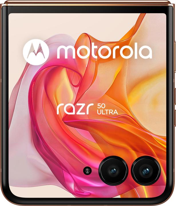 Immagine prodotto Motorola Razr 50 Ultra (512 GB, Peach Fuzz, 6.90", SIM + eSIM, 50 Mpx, 5G)