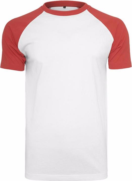 Image du produit Build Your Brand T-shirt à manches courtes à contraste raglan (M)