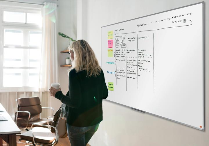 Actual product image Nobo Whiteboard Essence 1915447 Enamel, 120x180cm (1800 x 1200 mm)