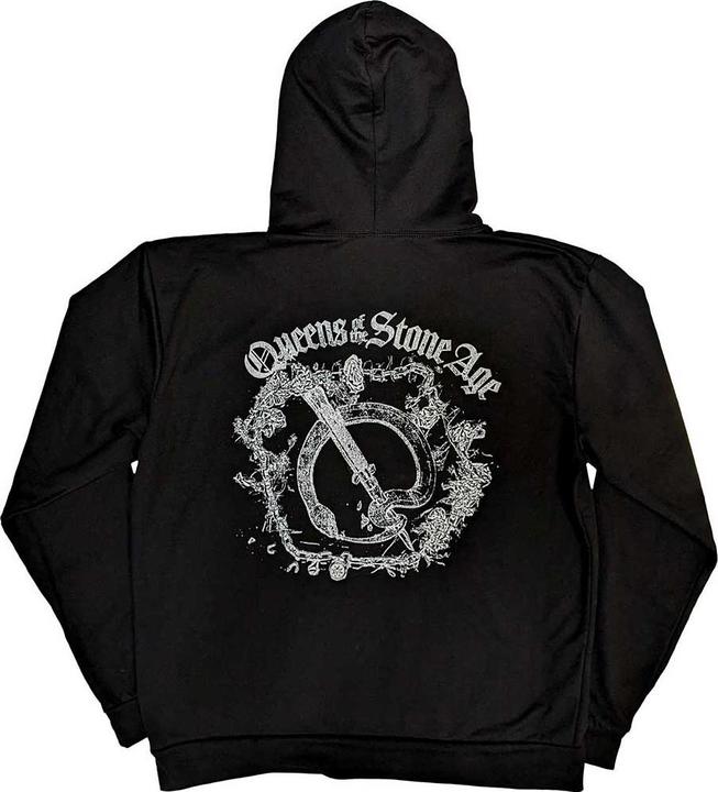 Actual product image Queens Of The Stone Age Unisex Adult Floral Chains Hoodie (M)