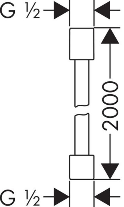 Image du produit hansgrohe Flexible de douche AXOR STARCK DN 15 effet métal 2m pol. or optic (200 cm)