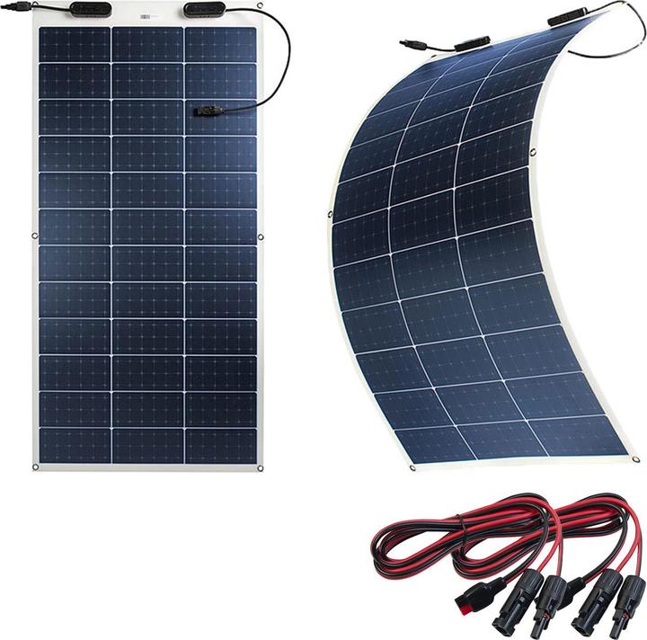 Immagine prodotto Revolt Set di 2 moduli solari monocristallini flessibili (100 W, 1.40 kg)