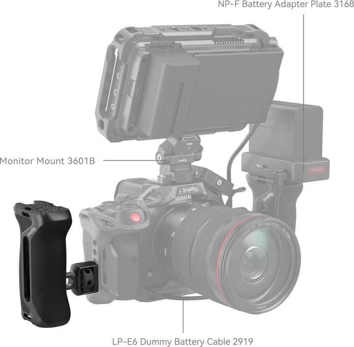 Image du produit SmallRig Poignée latérale avec vis de positionnement deux en un (Poignée)