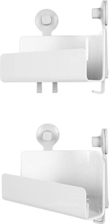 Productafbeelding Joseph Joseph EasyStore hoekdouchebak (set van 2) - Wit (26,5 x 18 x 45 cm)