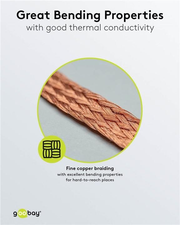 Image du produit Goobay Tresse à dessouder 2 mm pour enlever l'étain de soudure aux points de soudure 1,5 m (tresses à dessouder)