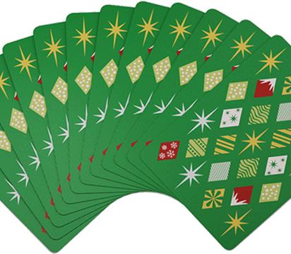 Actual product image Bicycle Vintage Christmas Playing Cards (English)