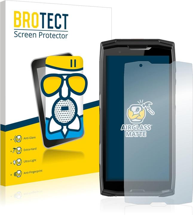 Productafbeelding BROTECT AirGlass Matte kogelwerende glasfolie (1 Stuk, Crosscall Core X5)