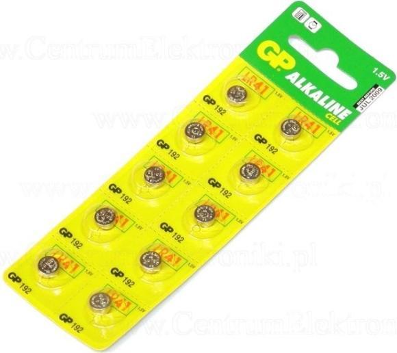 Produktbild GP Batteries Alkaline (10 Stk., LR41, 24 mAh)