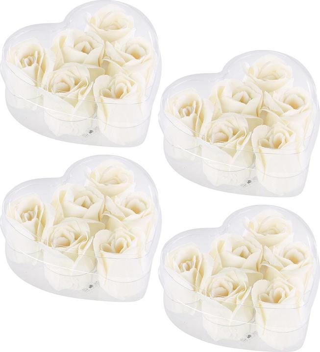 Pearl 6 saponi profumati alla rosa bianca cremosa in confezione regalo, confezione da 4 (Lozione di sapone)