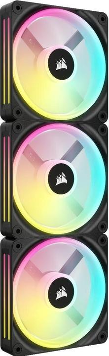 Actual product image Corsair iCUE LINK QX120 RGB 120 mm PWM fan (black, starter kit) (120 mm, 3 x)