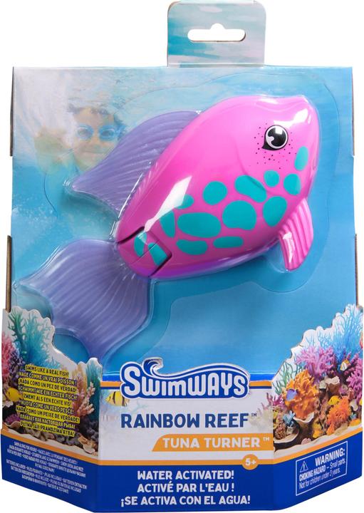 Actual product image Swimways Rainbow Reef Rainbow Fish (Blue, Pink)