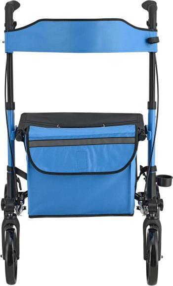 Image du produit Juskys Rollator pliable Vital avec siège et sac à provisions