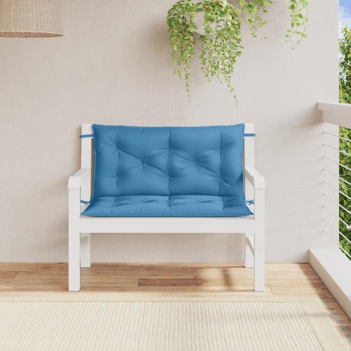 Immagine prodotto VidaXL Cuscini per panca da giardino 2 pezzi in tessuto (100 x 50 x 7 cm)
